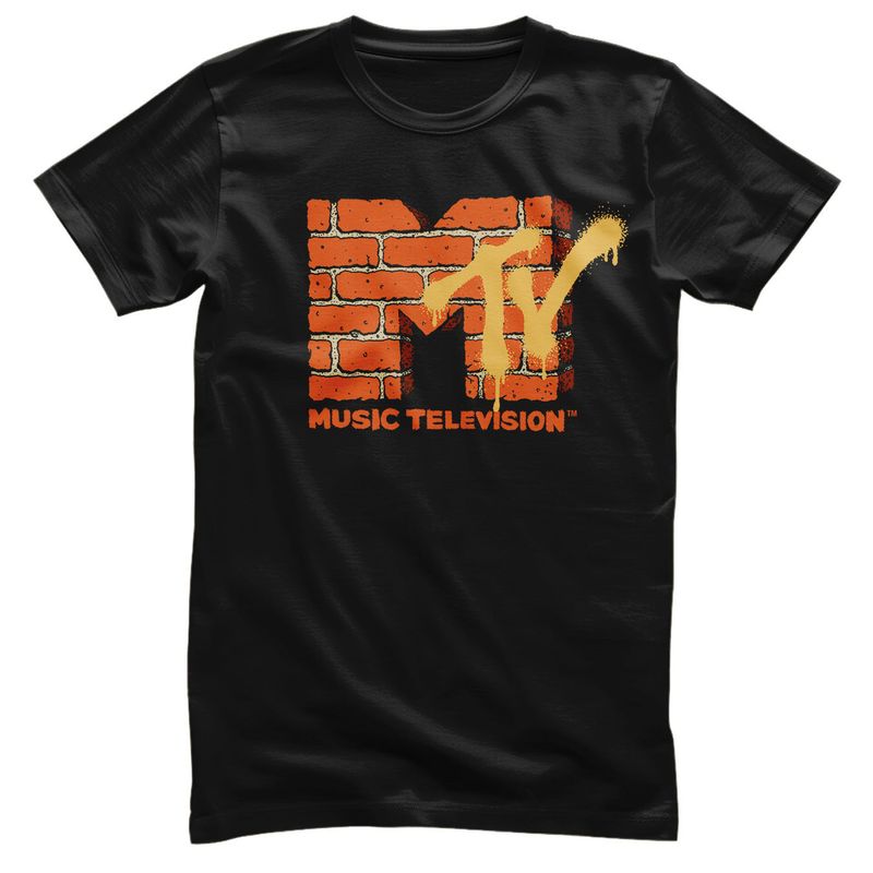 MTV Bricks Logo T-shirt i svart