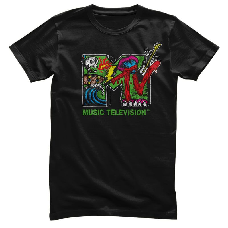MTV Skate & Punk Logo T-shirt i svart
