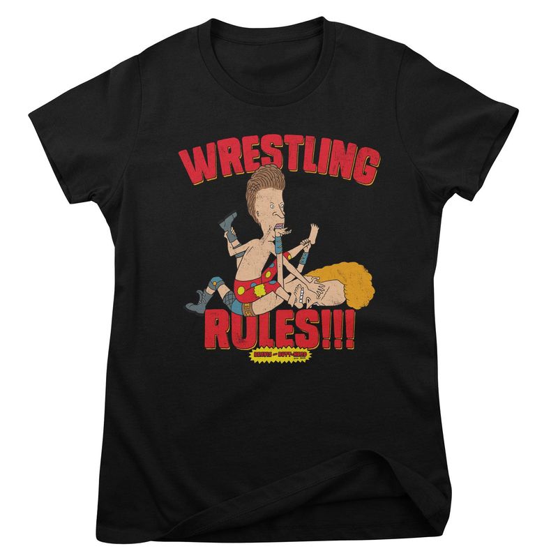 Wrestling Rules!!! T-shirt dam i svart