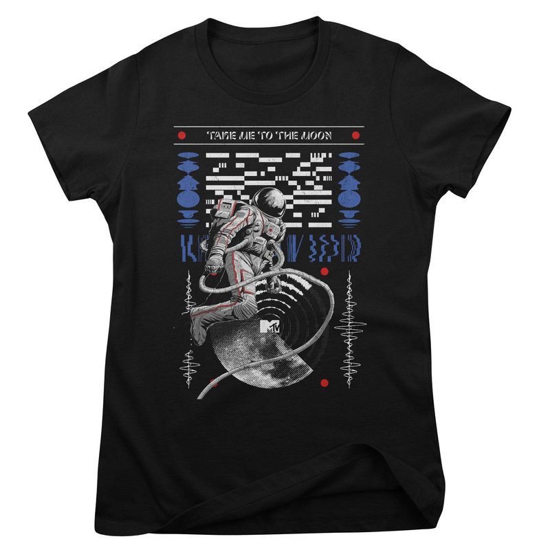 MTV Take Me to the Moon T-shirt dam i svart
