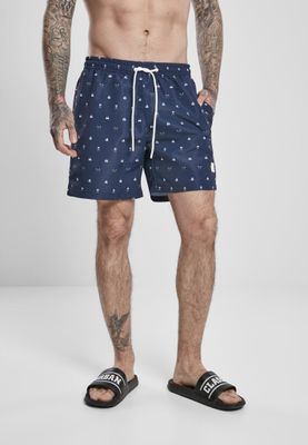 Skull and yacht AOP swim shorts