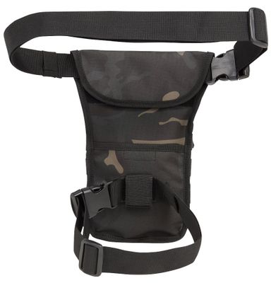 Leg bag with MOLLE system camo