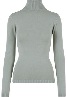 Elegant strikket sweater med rullekrave