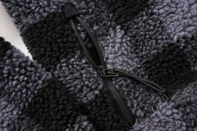 Lumberjacka teddyfleece pullover gray/black - men