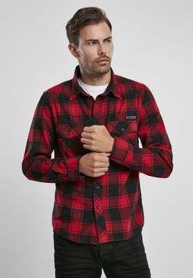 Red/black checkered flannel shirt