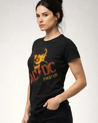 AC/DC Angus Young PWR-UP Girly Tee