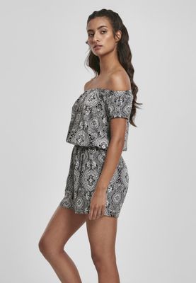 Short jumpsuit with pattern ladies