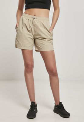 Damshorts i skrynkligt nylon