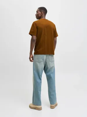 Loose fit T-shirt med rund hals - herr