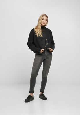 Black short cardigan