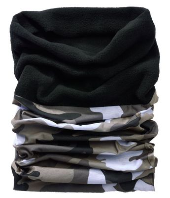 Tube scarf fleece urban camo