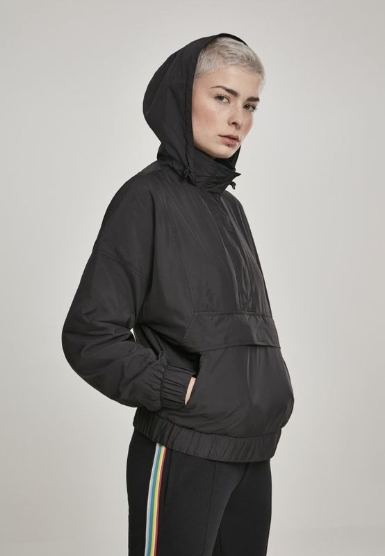 Pullover jakke med hooded dam