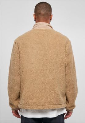 Patched Sherpa Jacket