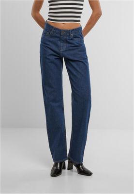 Rakt Skuren Denim Byxa Dam