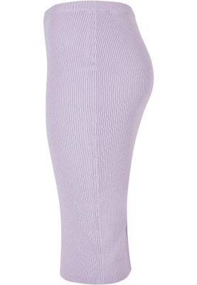 Ladies Rib Knit Midi Skirt