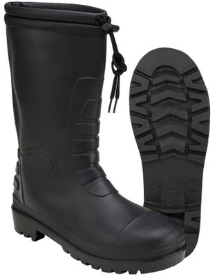 Winter Lined Rainboots - Black