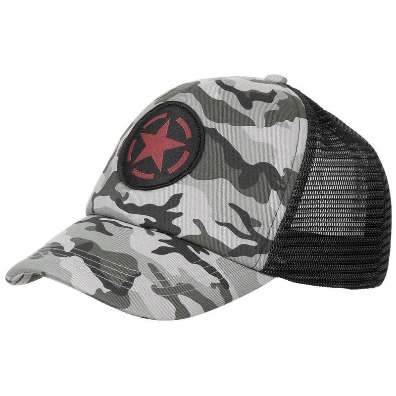 Star trucker cap camo