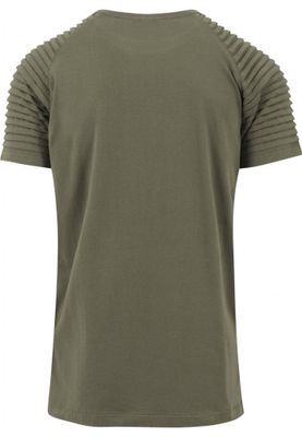 T-shirt with ribbed sleeves