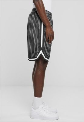 Striped baseball shorts for men