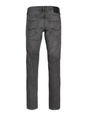 Svarta stentvättade regular fit jeans - CLARK