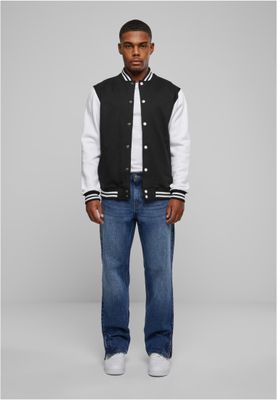 2-tone College Sweatjacket Jacka för herr – blk/wht