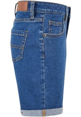 Girls Organic Stretch Denim 5 Pocket Shorts