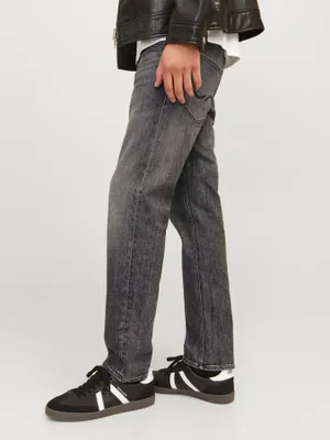 Svarta stentvättade regular fit jeans - CLARK