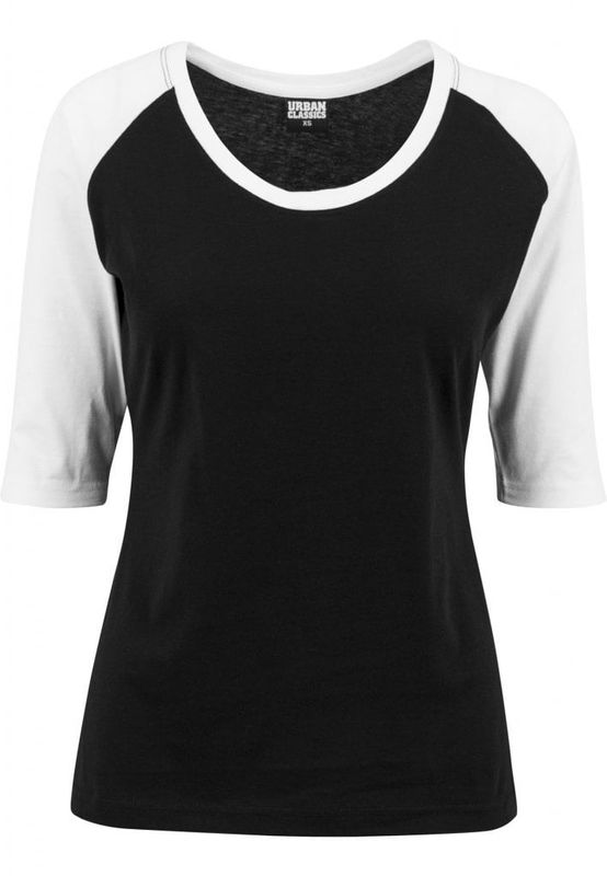 T-shirt med raglanarm damer