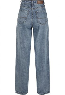 Jeans with a high waist and in the 90s style lady