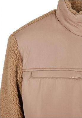 Patched Sherpa Jacket