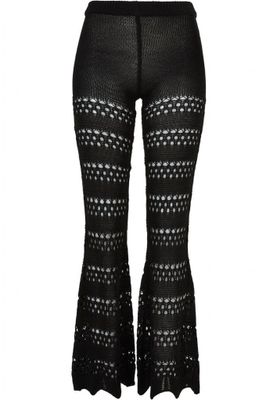 Crocheted flared leggings