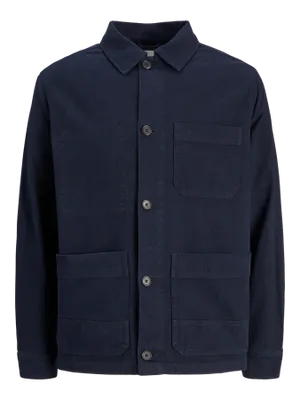 Klassisk Overshirt - Mörkblå