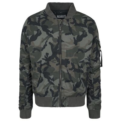 Vintage bomberjacket camouflage