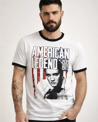 Elvis Presley - American Legend Ringer Tee