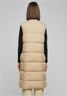 Longpadded vest for women