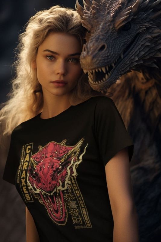 CARAXES Dragon Girly Tee