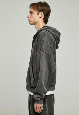 Heavy Sand Washed 90's Zip Hoody