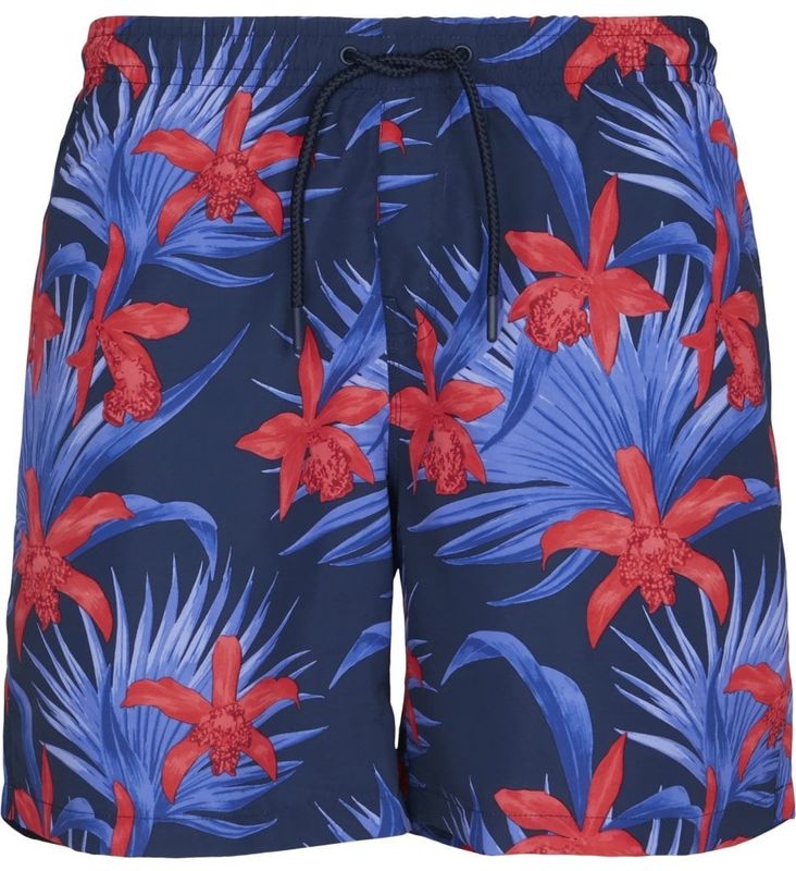 Shorts blå / røde blomster