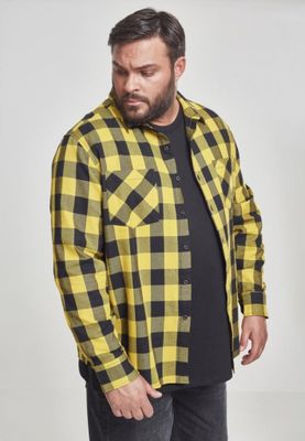 Flannel shirt black/yellow