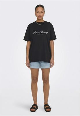 T-shirt för dam i bomullsjersey – svart