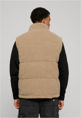 Basic Teddy Puffer västt för herr – darktaupe