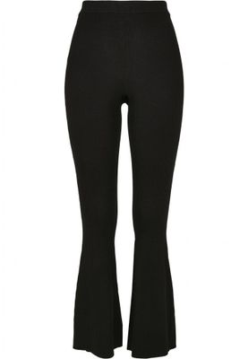 Ladies Rib Knit Bootcut Leggings
