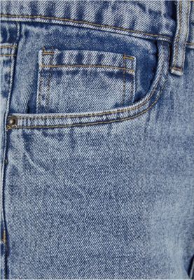 Ladies Distressed 90's Wide Leg Denim Pants