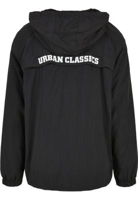 Black lightweight jacket with bellows pockets