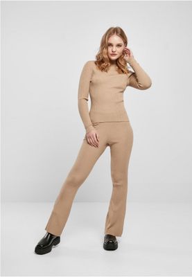 Ladies Rib Knit Turtelneck Sweater