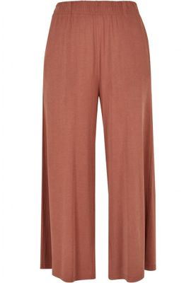 Women's terracotta modal culottes