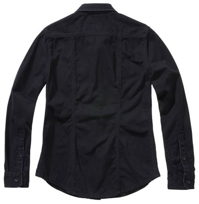 Long-sleeved vintage shirt black - Ladies