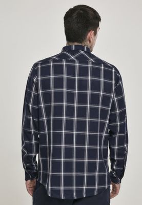 Navy checked shirt