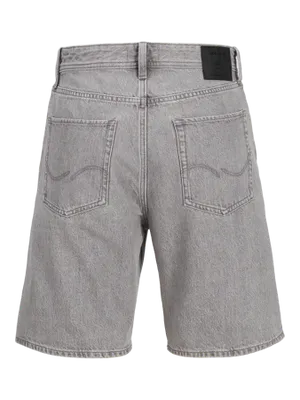 Grå baggy jeansshorts herr