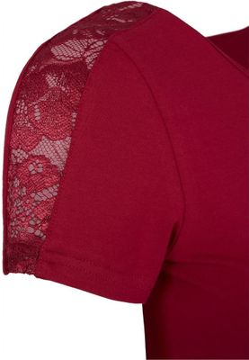 T-shirt with lace edge ladies